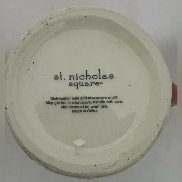 SET: st. nicolas square |  2- tall, Santa suit coffee mugs - Picture 12 of 15